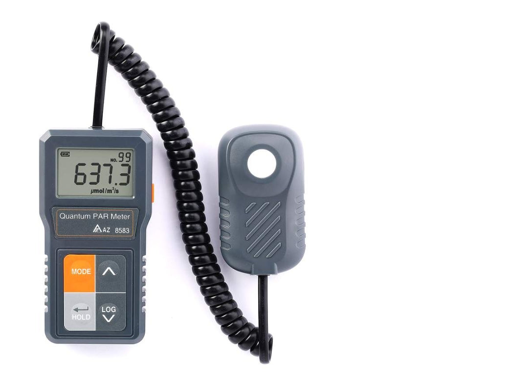 AZ Quantum PAR Light Meter with Detachable Sensor & Extended Stick | Precision Light Measurement for Growers