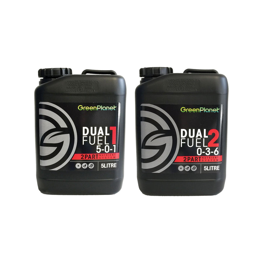 Green Planet Dual Fuel 2-Part Nutrient Concentrate - Hydroponic Solutions