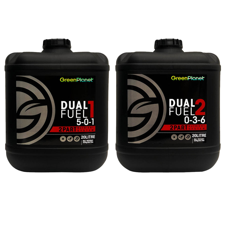 Green Planet Dual Fuel 2-Part Nutrient Concentrate - Hydroponic Solutions