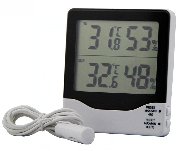 Digital Dual Zone Min/Max Thermometer & Hygrometer