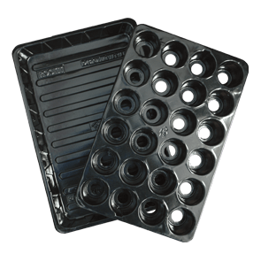 ROOTiT 24 Cell Filled Propagation Insert and Tray - Hydroponic Solutions